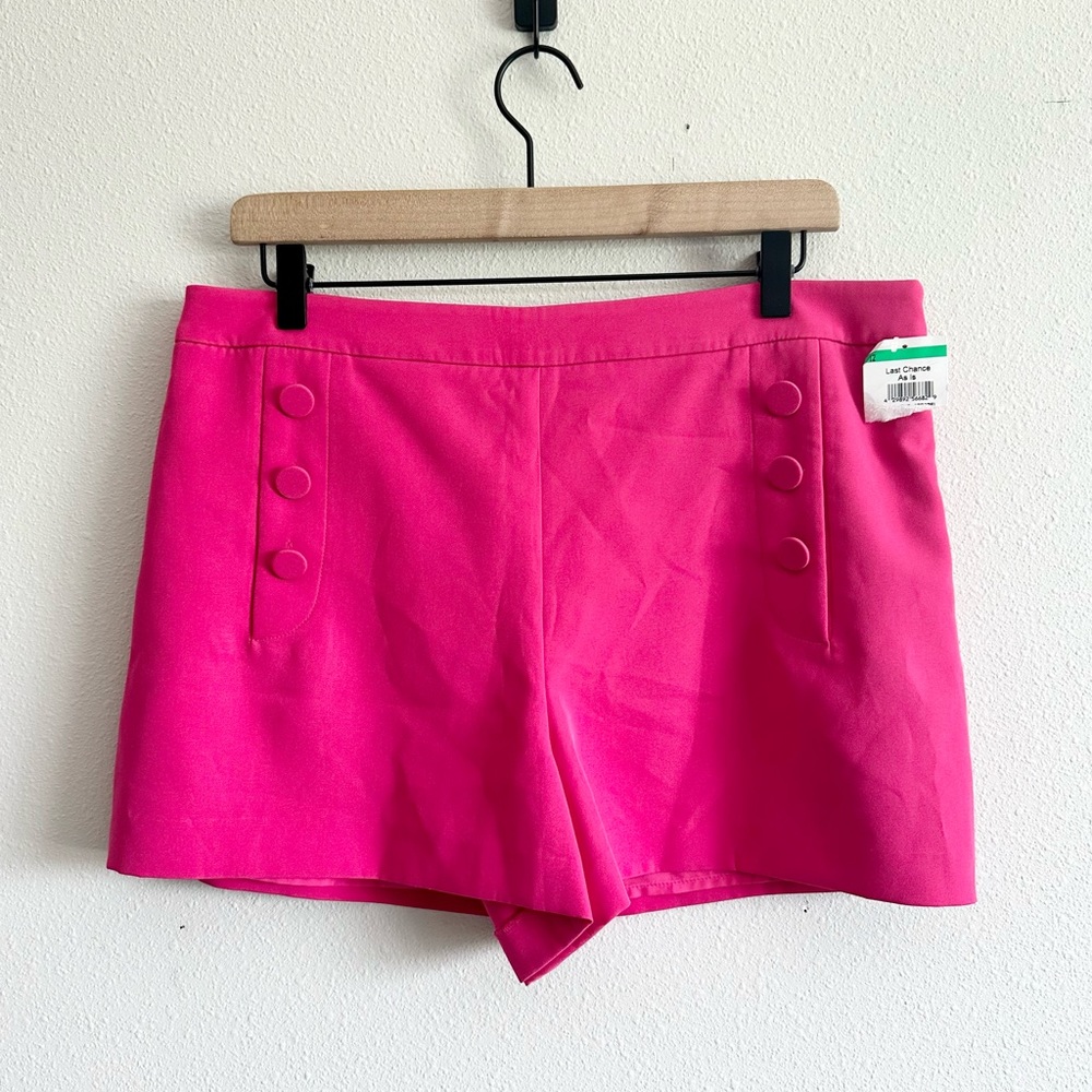 NEW Milly Hot Pink Trouser Shorts